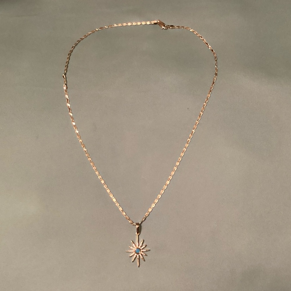 Gold North Star Necklace Astrology Dainty